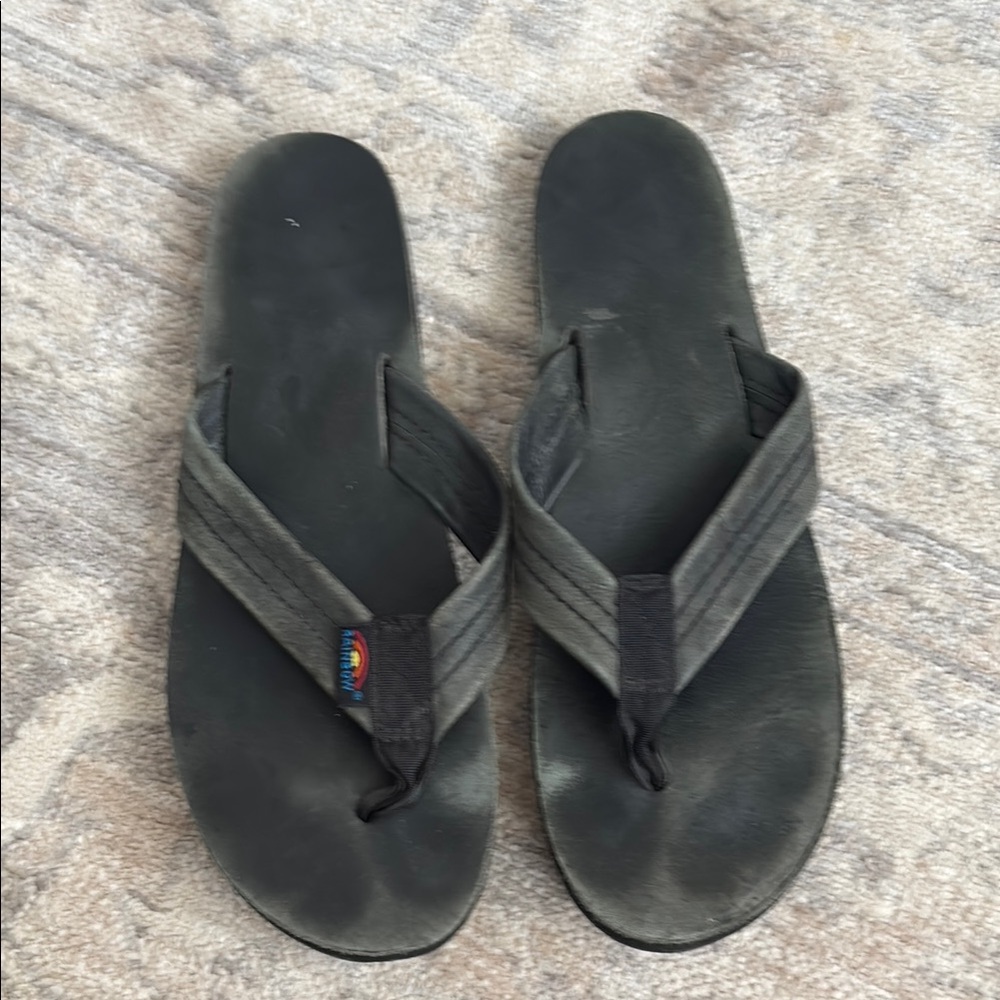 Black Rainbow Sandals
